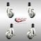 Service Caster 3 Inch 316SS Gray Poly Swivel 1-5/8 Inch Expanding Stem Caster Brake SCC, 2PK SCC-SS316EX20S314-PPUB-2-TLB-2-158 - alternate 1